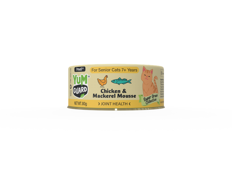 YumGuard Chicken &amp; Mackerel Mousse Joint Care Wet Cat Food 80g