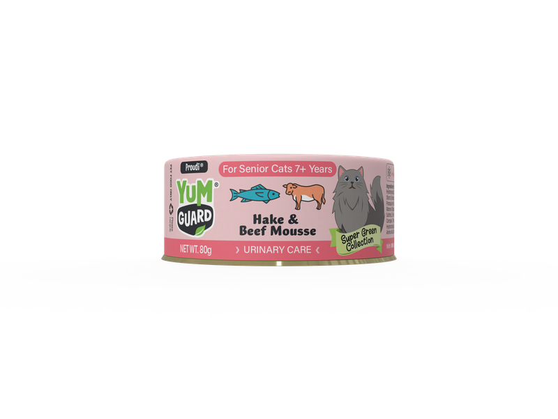 YumGuard Hake  &amp; Beef Mousse Urinary Care Wet Cat Food 80g