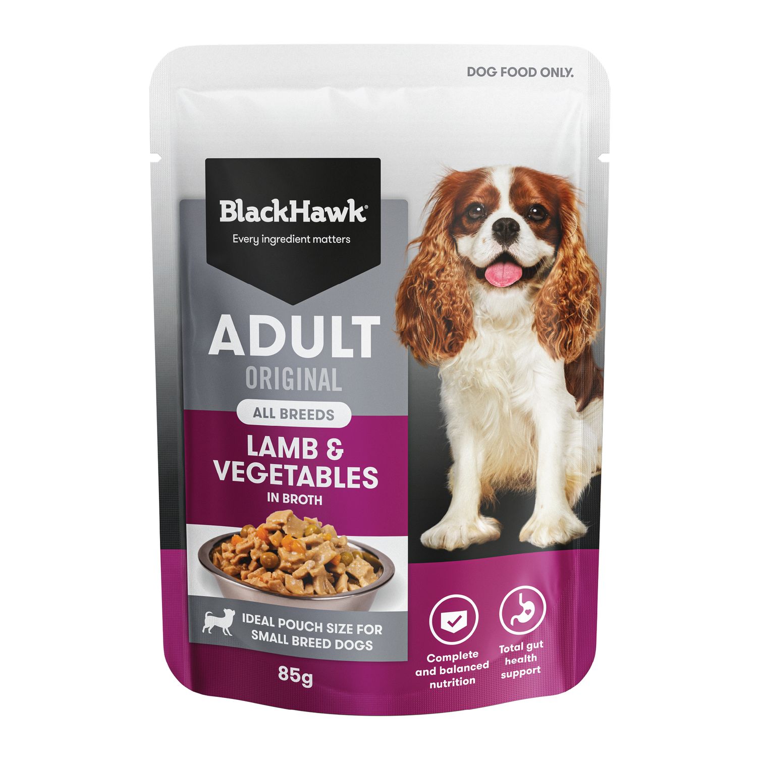 Black Hawk Original Adult Lamb &amp; Vegetables Wet Dog Foodetables 85g