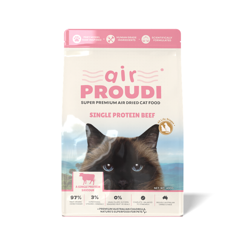 Proudi Air Dried Cat Food Beef 400g
