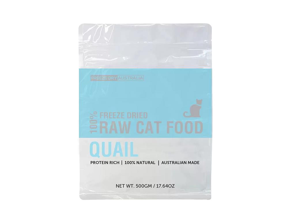 Freeze Dry Australia 100% Raw Cat Food Quail 250gm