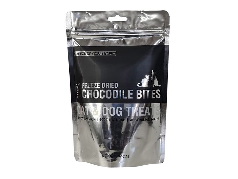 Freeze Dry Australia Freeze Dried Crocodile Bites 100g