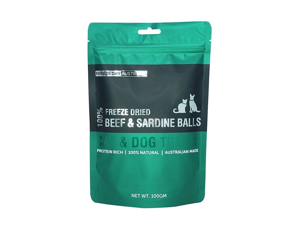 Freeze Dry Australia Freeze Dried Beef &amp; Sardine Balls 100g