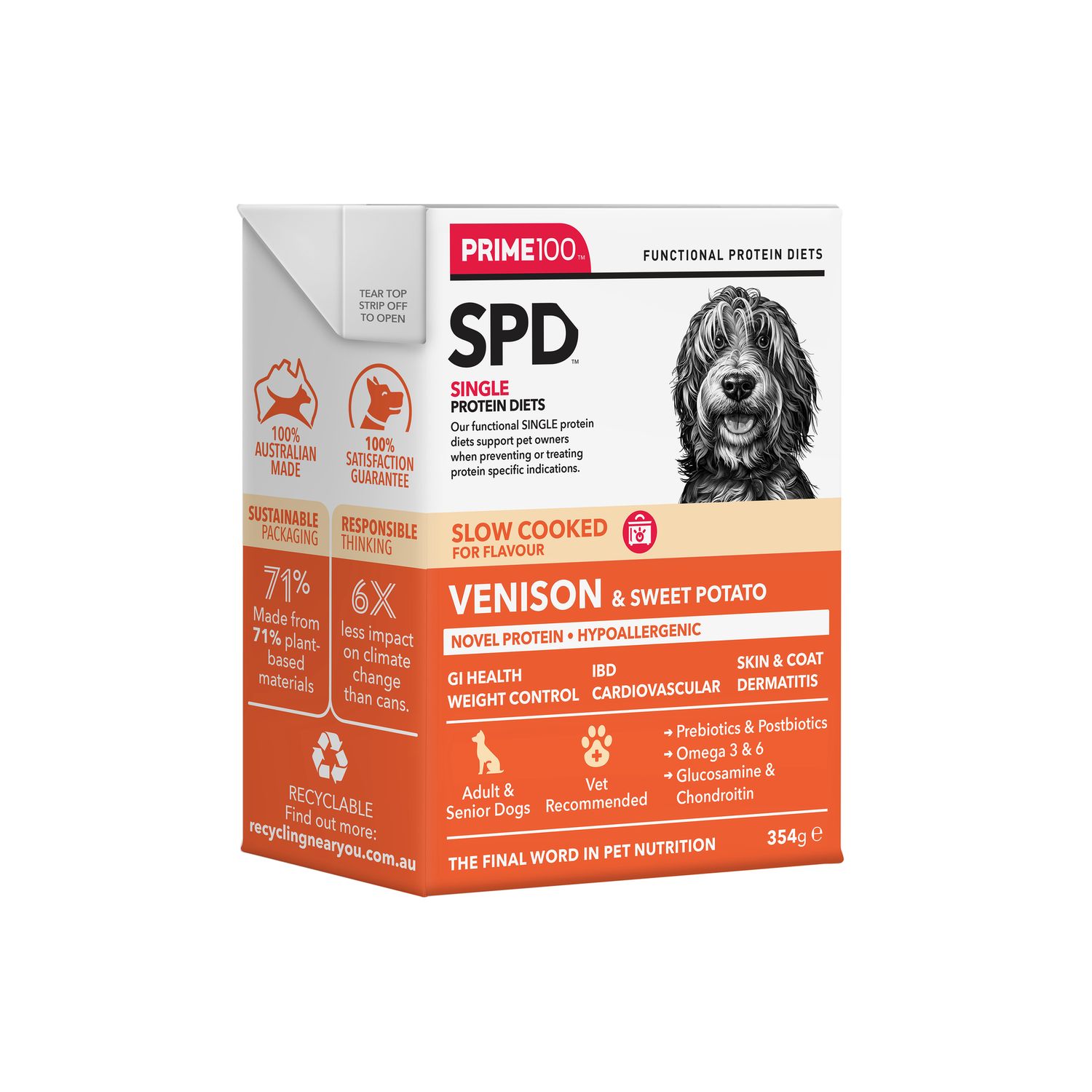 Prime SPD Slow Cooked Venison &amp; Sweet Potato 12 x 354g