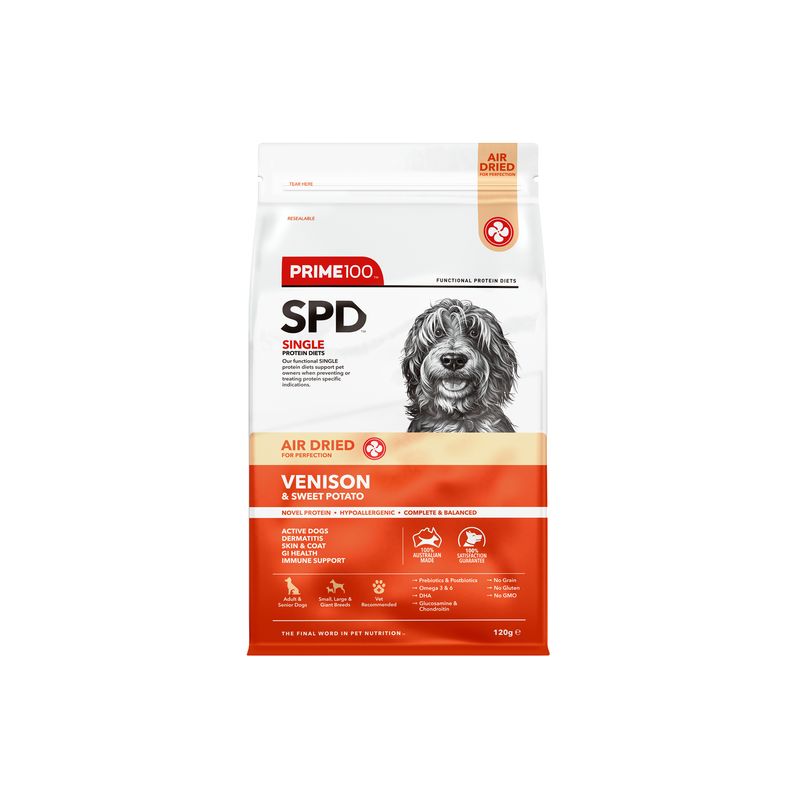 Prime SPD Air Dried Venison &amp; Sweet Potato 120G