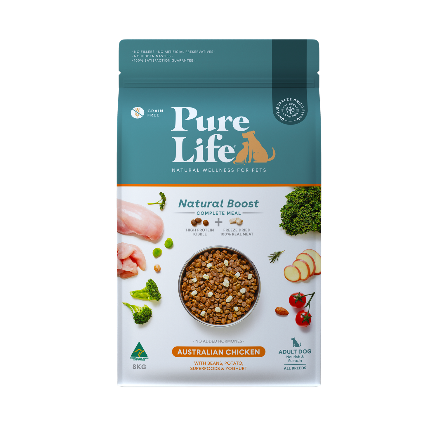 Pure Life Dog Chicken 8Kg