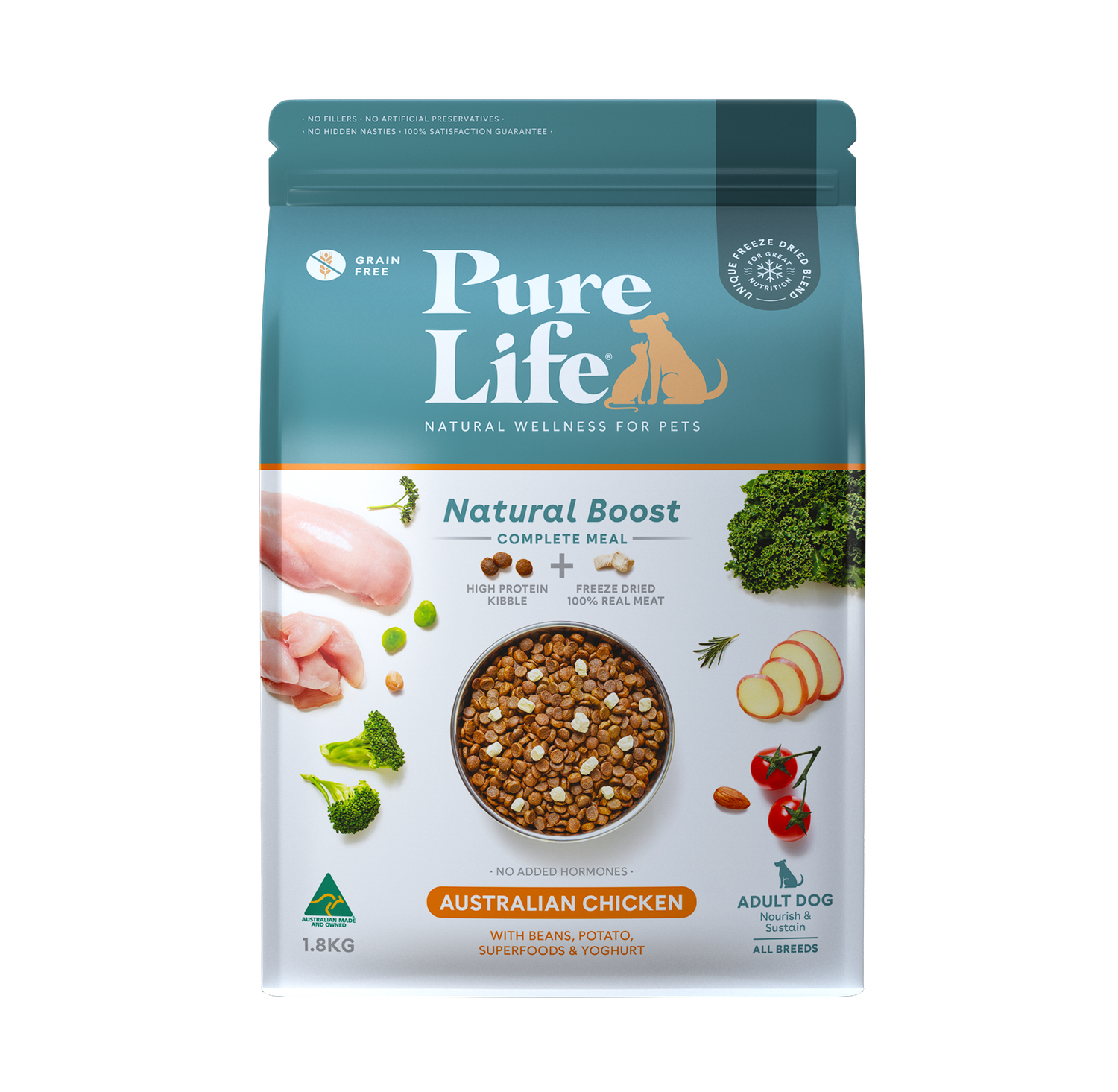 Pure Life Dog Chicken 1.8Kg