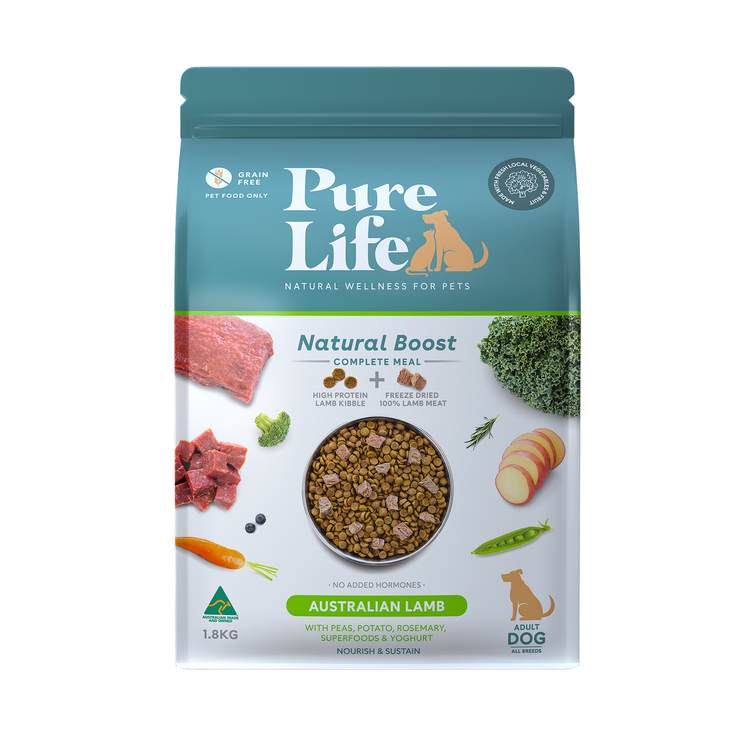 Pure Life Dog Lamb 1.8Kg