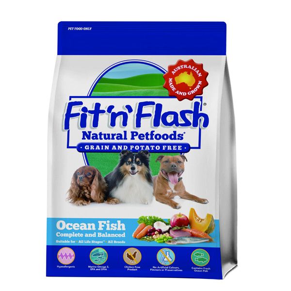 Fit n Flash Fish Dry Dog Food 2kg