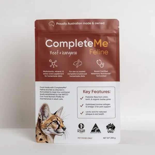 VNG Complete Me Beef &amp; Kangaroo Feline Meal Completer 50g