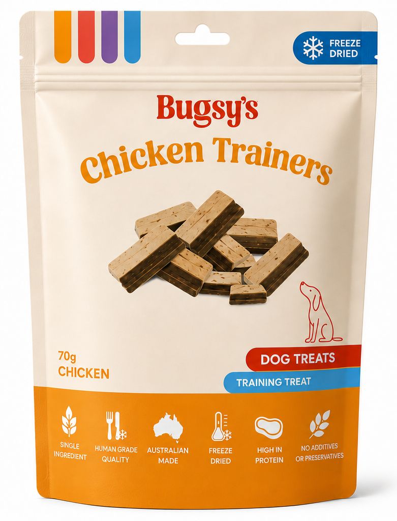 Bugsy Freeze-Dried Chicken Training Treats 70g | Dog Treats