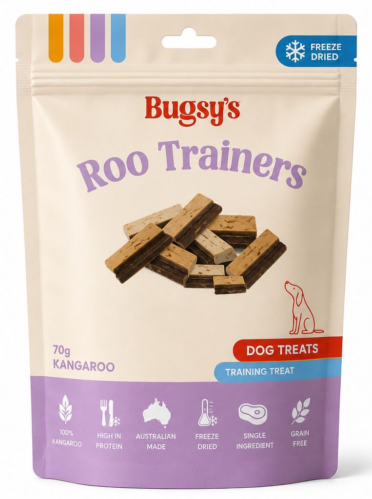 Bugsy Freeze-Dried Kangaroo Training Treats 70g | Dog Treats