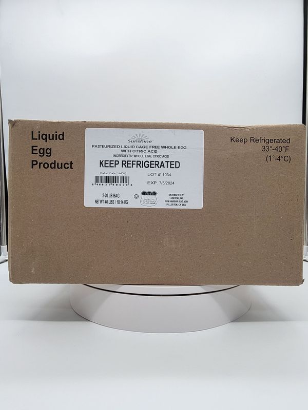 Liquid eggs 2/20 pound