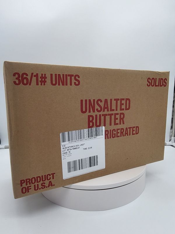 European butter unsalted 
36/1 pound