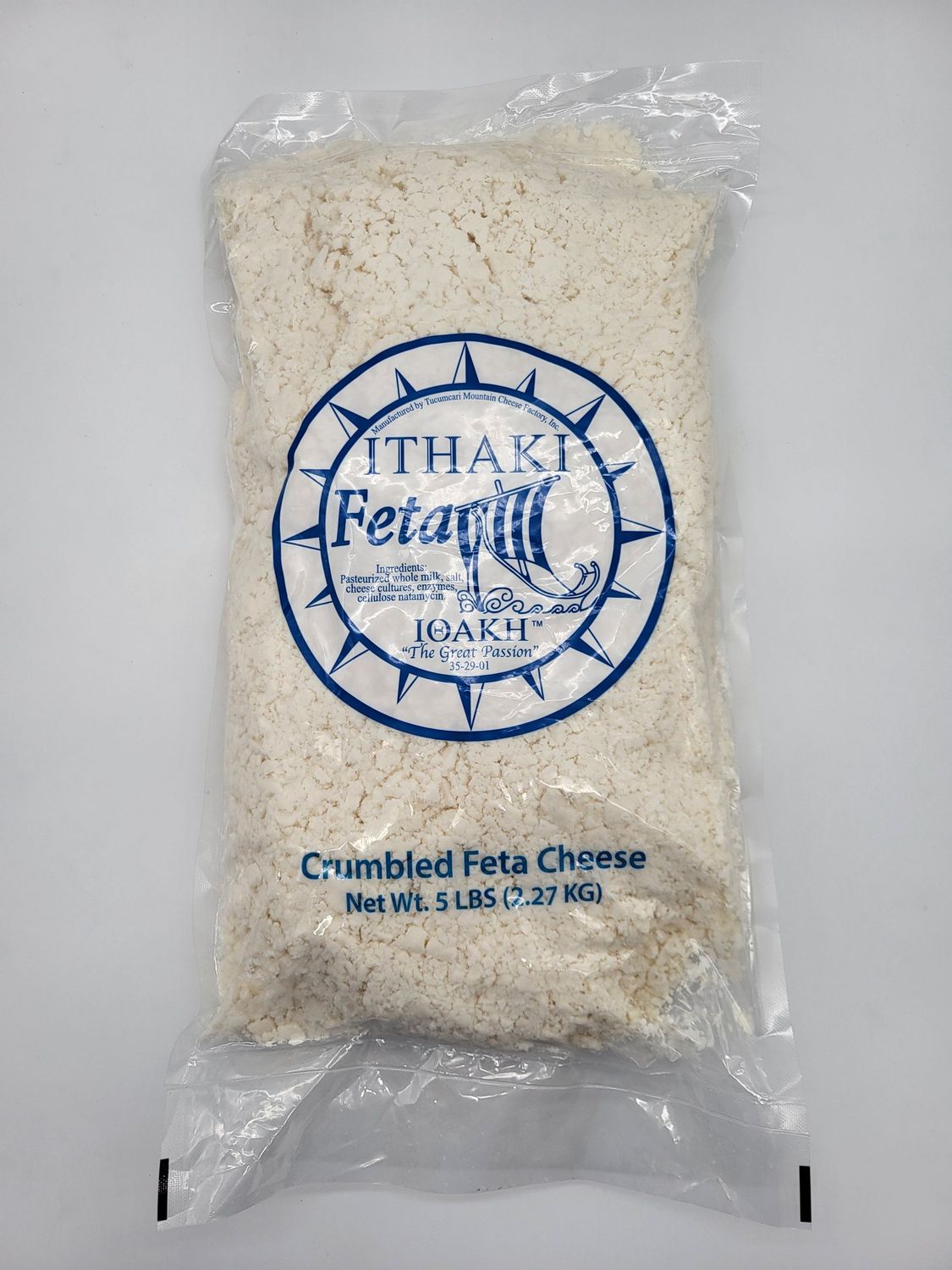 Feta cheese crumble 
5 pound bag