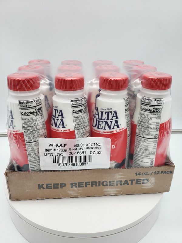 Alta Dena Whole milk esl 14 oz
