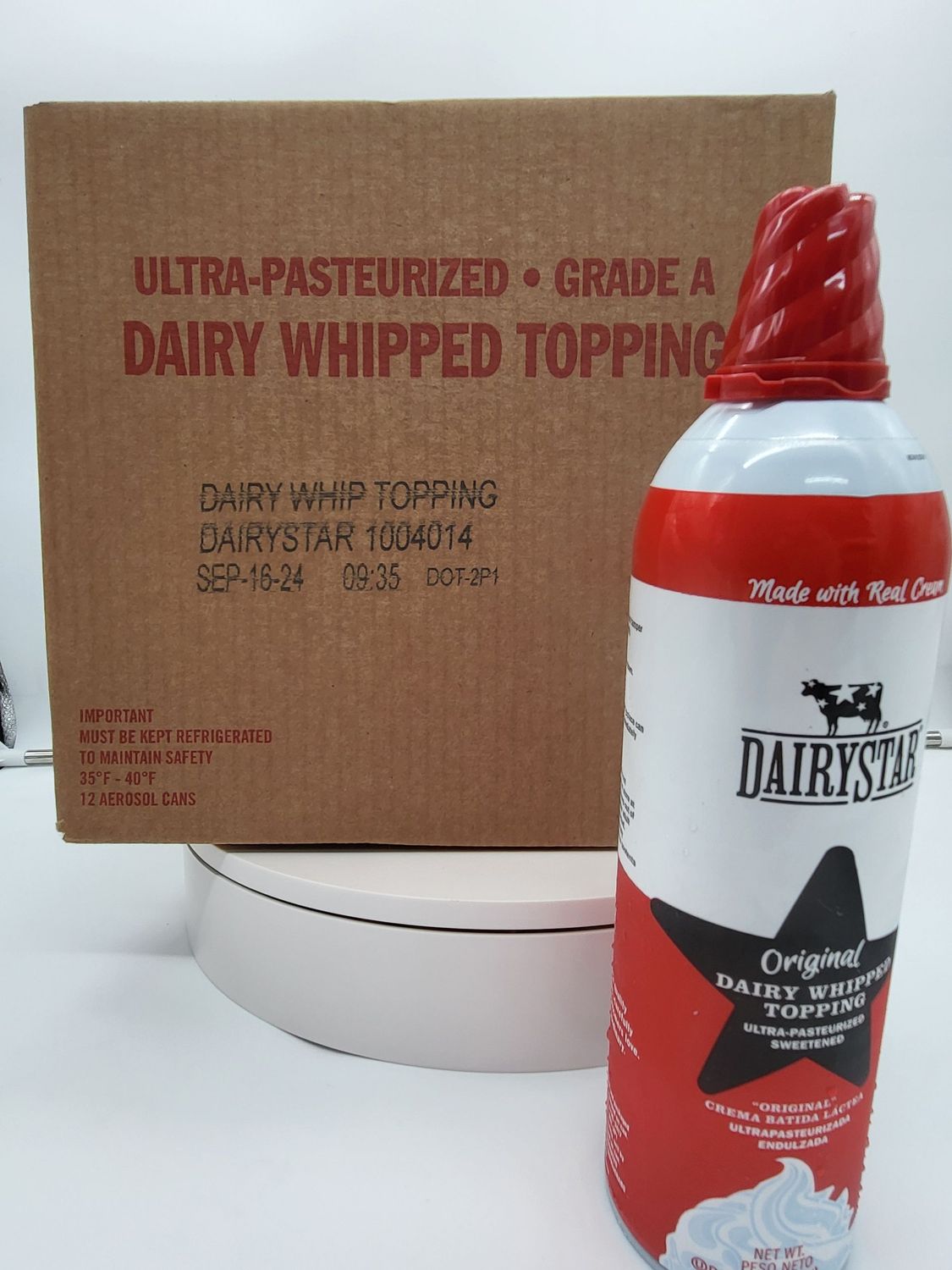 Dairy star whipping cream aerosol 12/15 oz