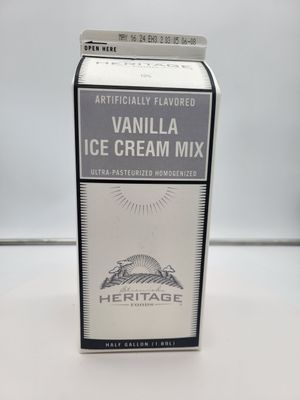 Hermitage 10% van ice cream mix 6/hg
