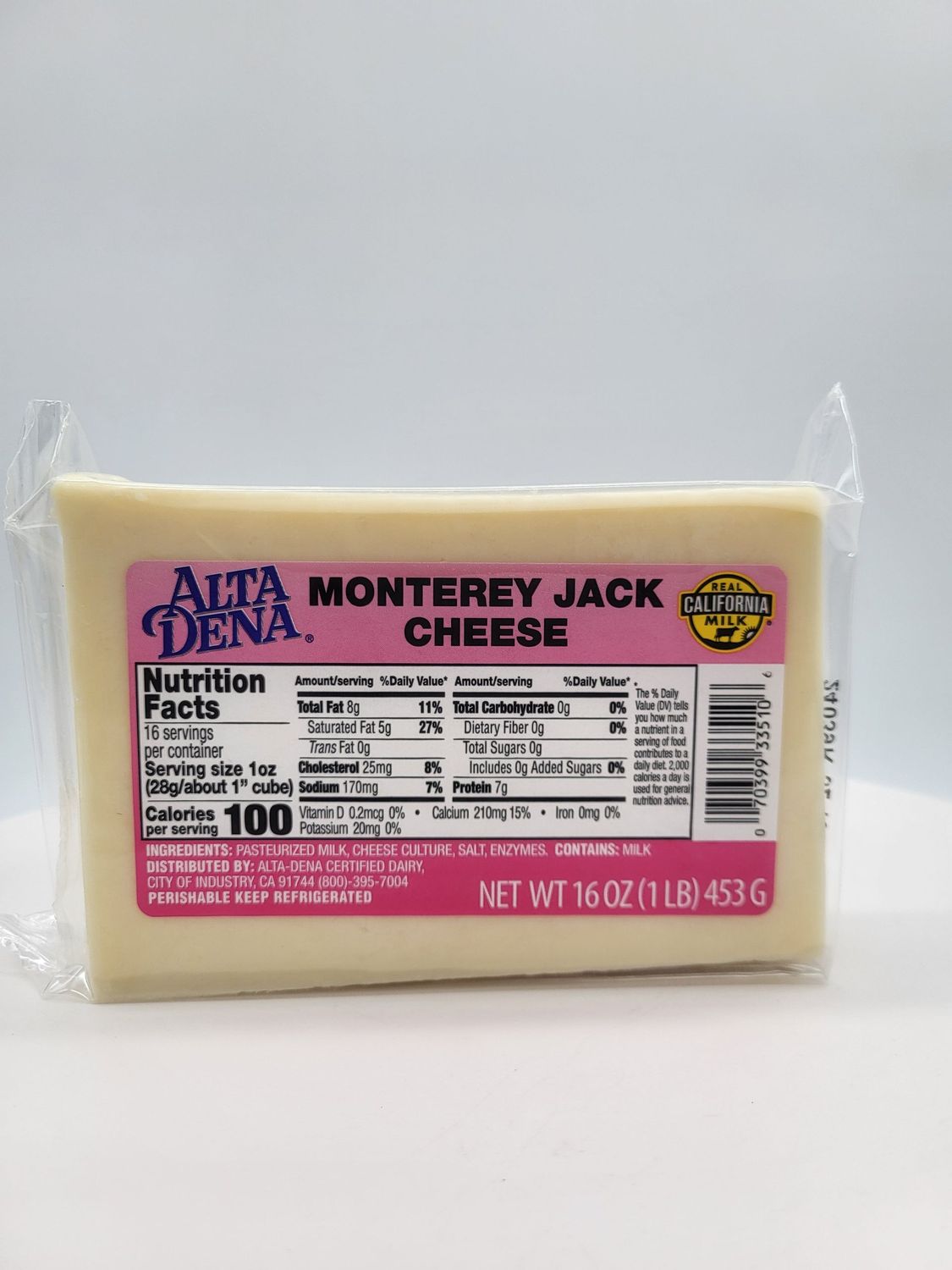 Alta Dena 1pound cheese  Monterey Jack