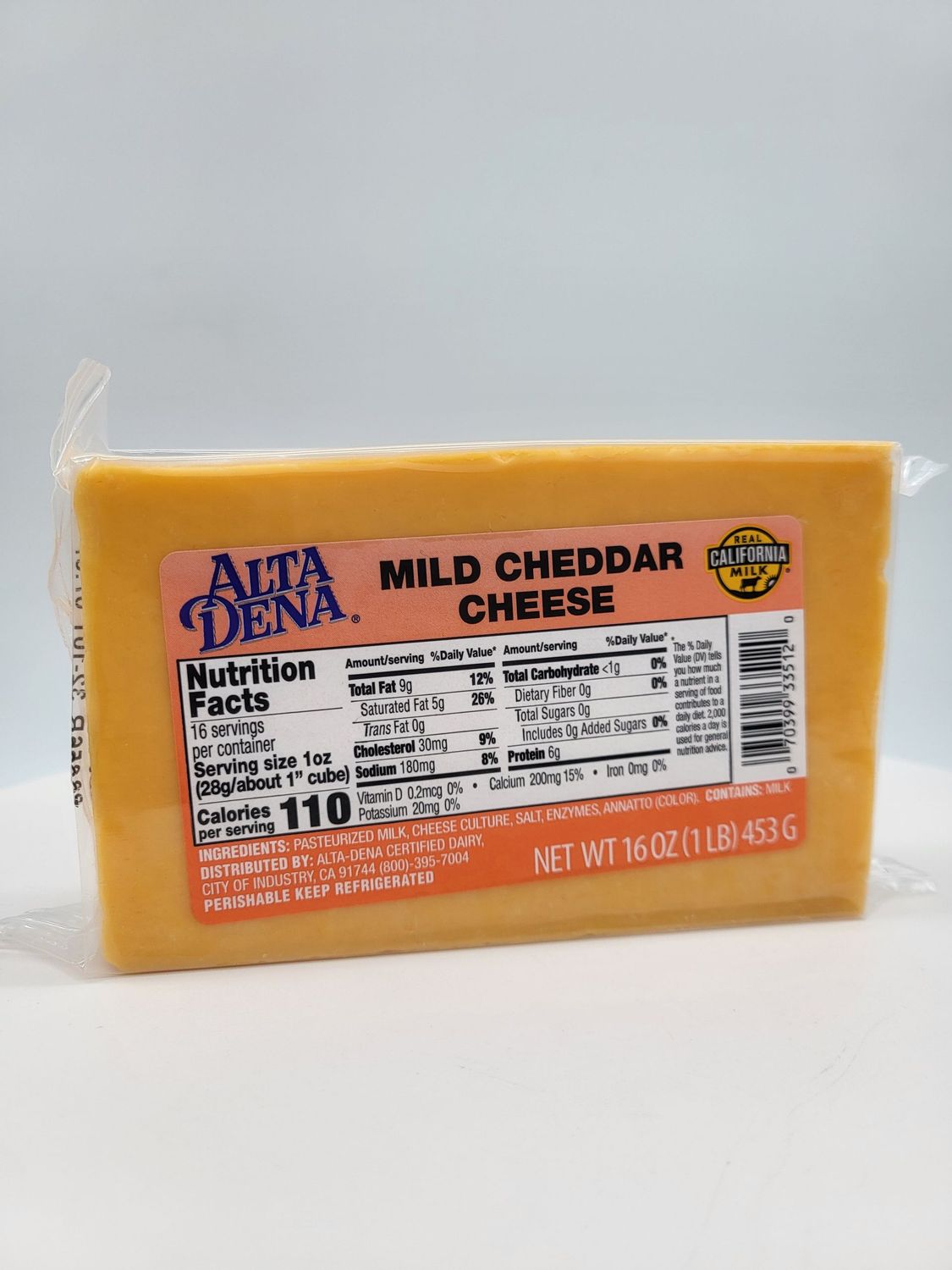Alta Dena 1pound Cheddar cheese