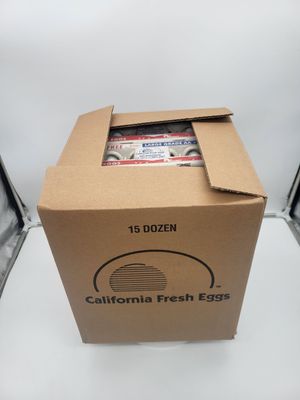 Eggs Large 15 dozen cartons box