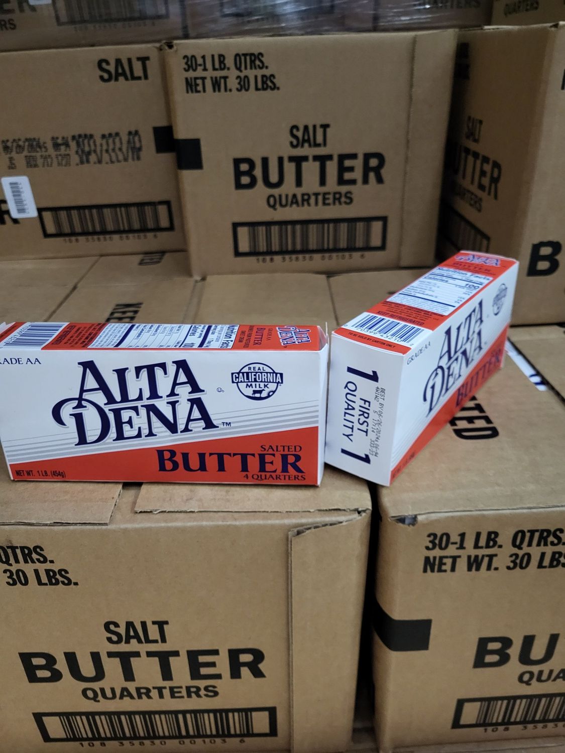 Alta Dena Butter AA Salted 
Quarter cube 1lb