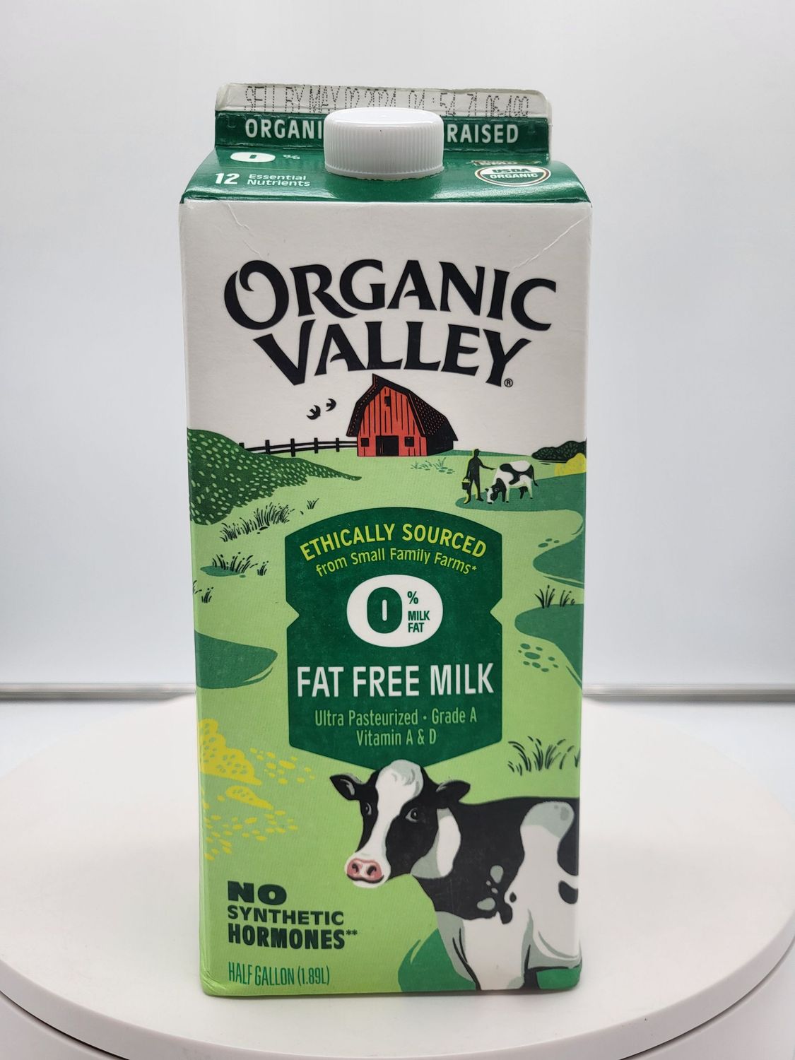 Organic Valley Skim Milk 6/hg