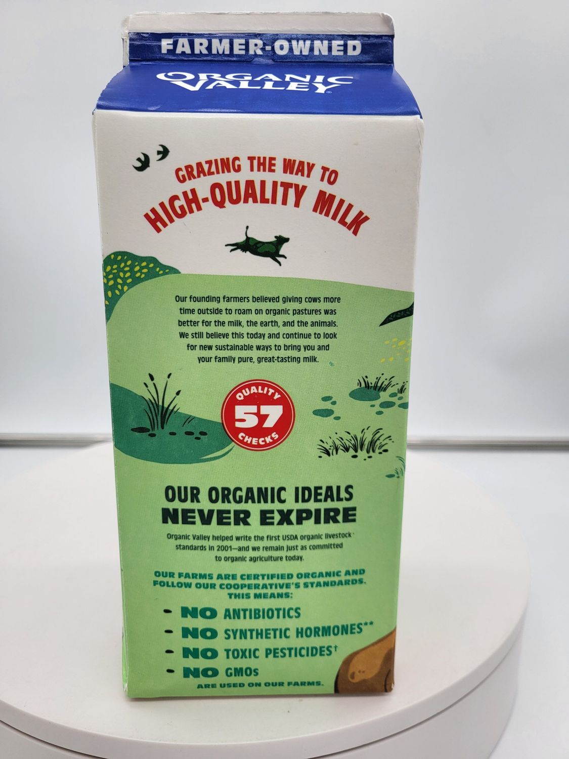 Organic valley 2% Extended shelf life 6/hg case