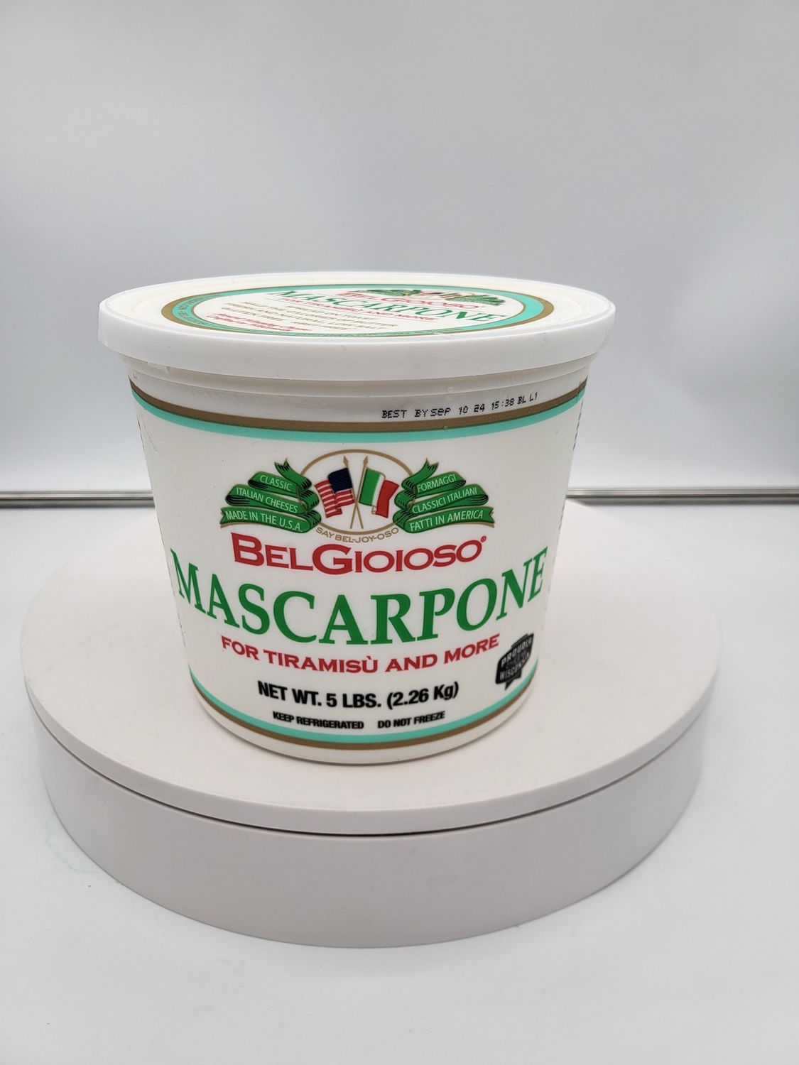 Belgioso Mascrapone Cheese blocks 4/5 lb case