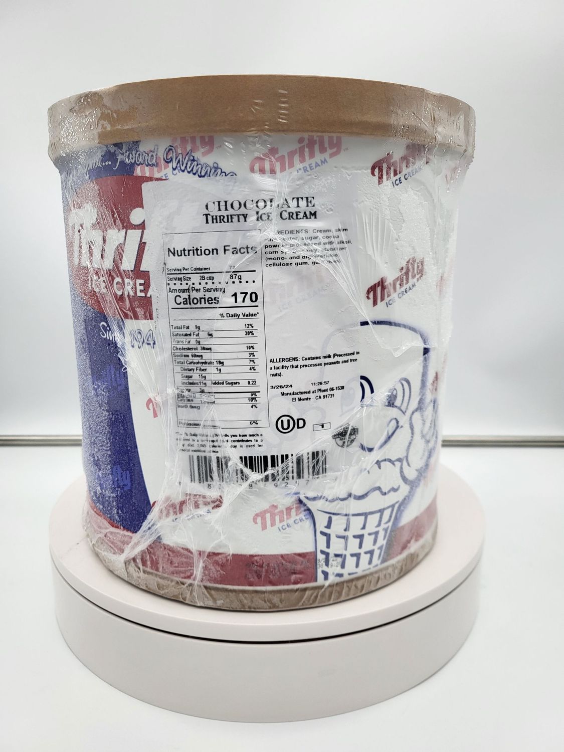 Thrifty Chocolate ice cream