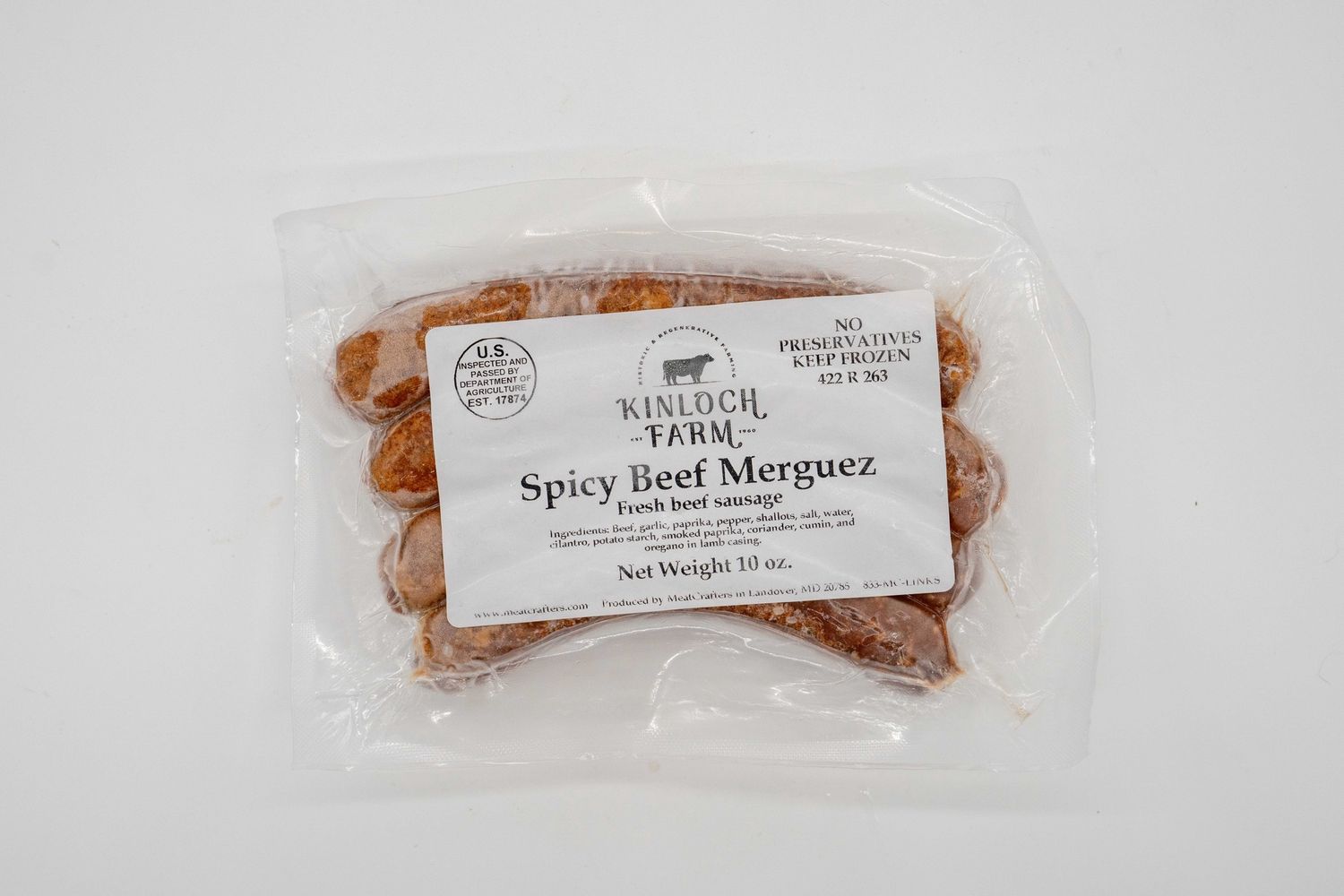 Beef Merguez Sausage