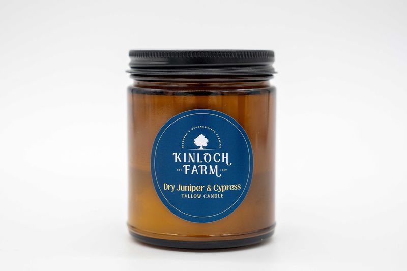 Kinloch Farm Candle, Dry Juniper &amp; Cypress