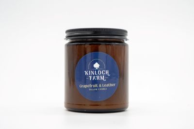 Kinloch Farm Candle, Grapefruit &amp; Leather
