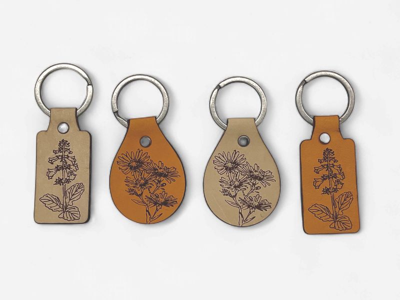 Engraved Free Fall Laser Keychain