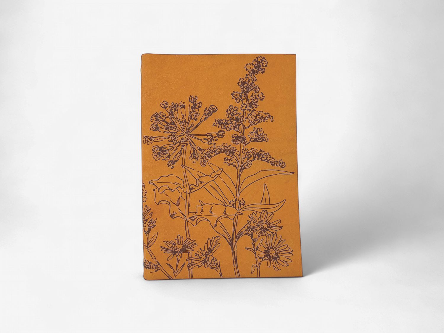Engraved Free Fall Laser Recipe Book, Color: Brown Milkweed, Aster, &amp; Goldenrod