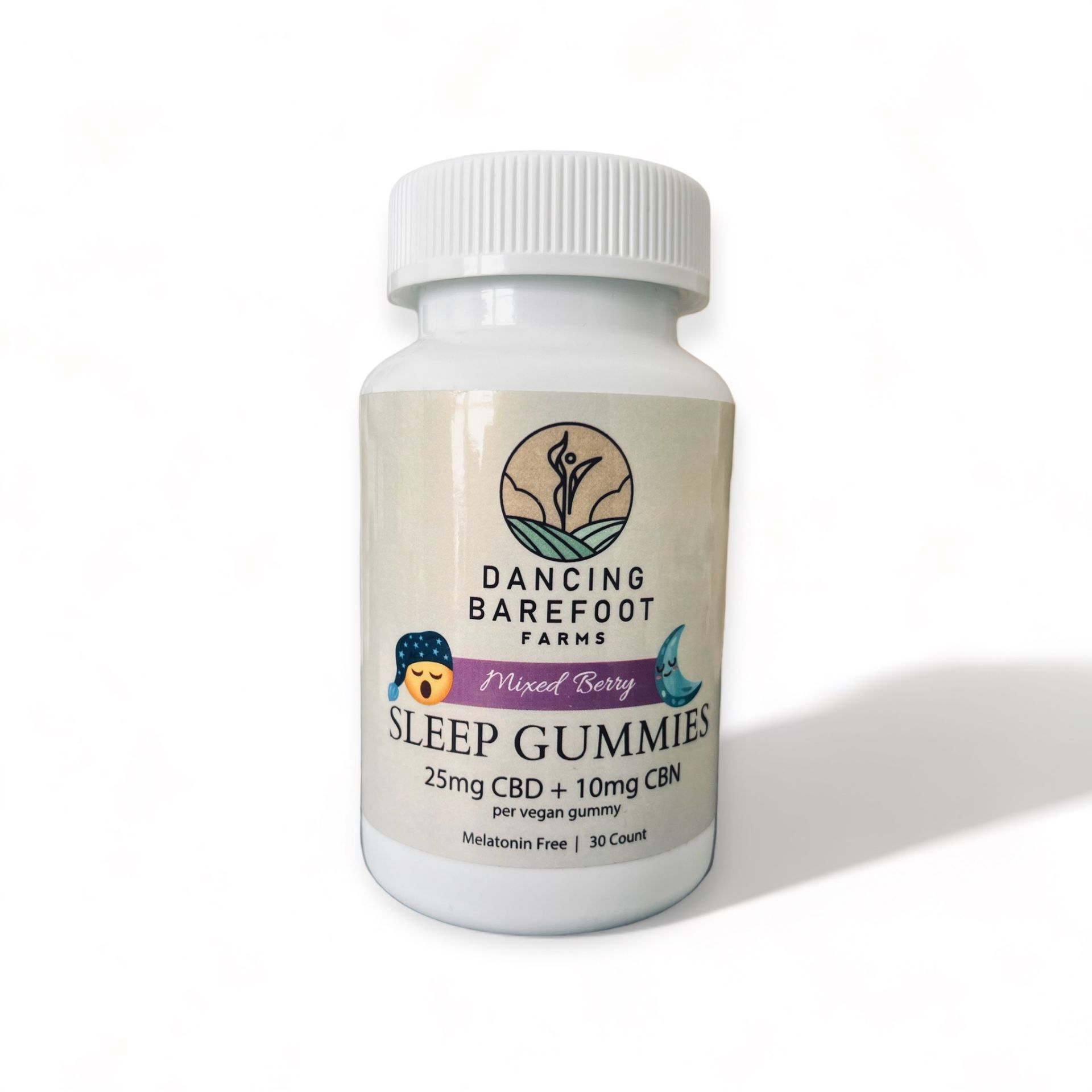 CBD Mixed Berry Sleep Gummies  (30 Count  Bottle - 25mg CBD & 10mg CBN - NO melatonin)