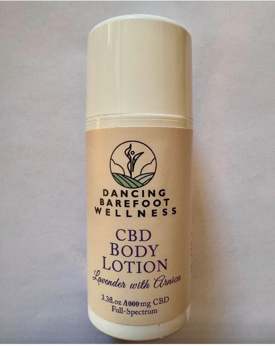 Lavender Body Lotion with 1000mg CBD and Arnica!