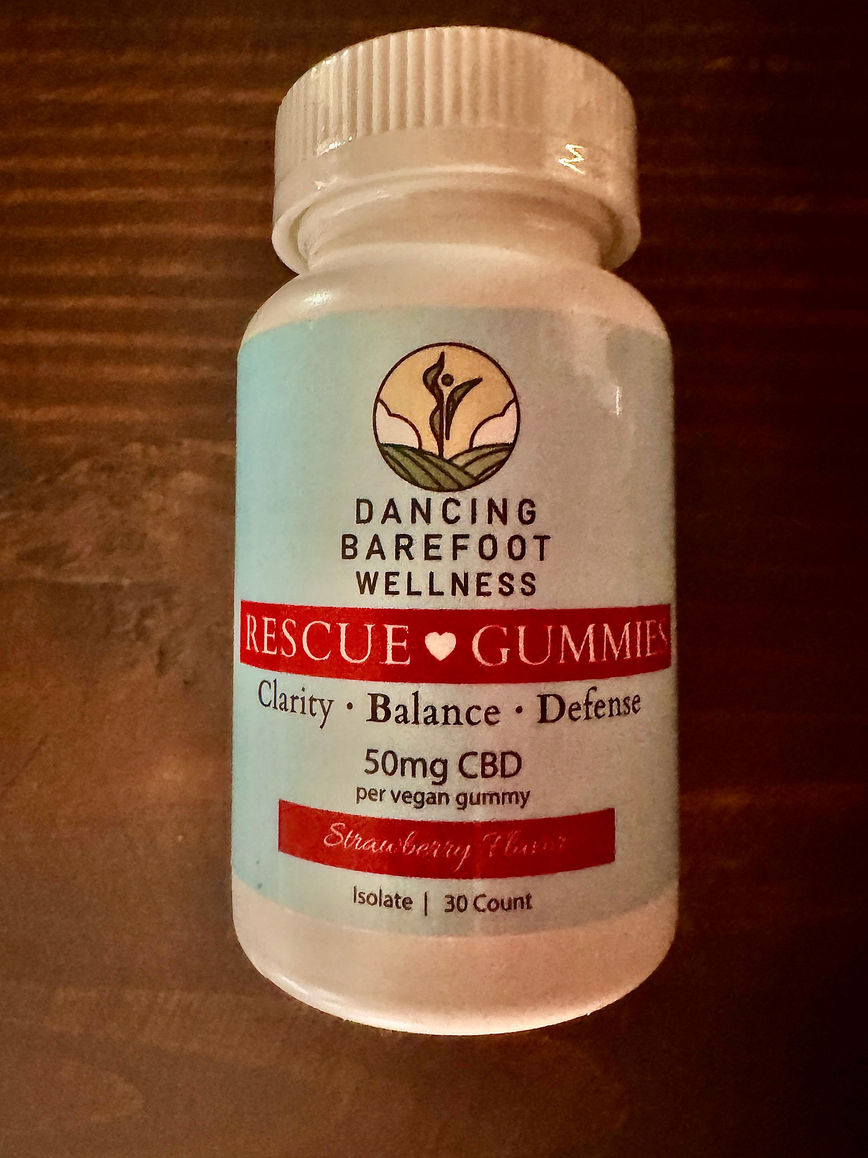 Rescue Gummies: 50 mg CBD & No THC: 30-Count Bottle