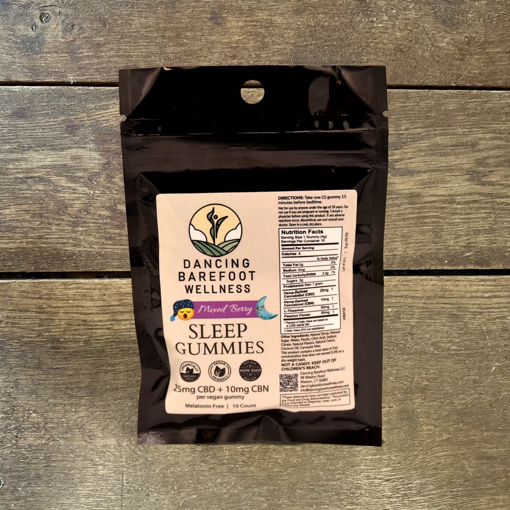 CBD Mixed Berry Sleep Gummies Starter Pack (10 Count - 25mg CBD & 10mg CBN - NO melatonin)