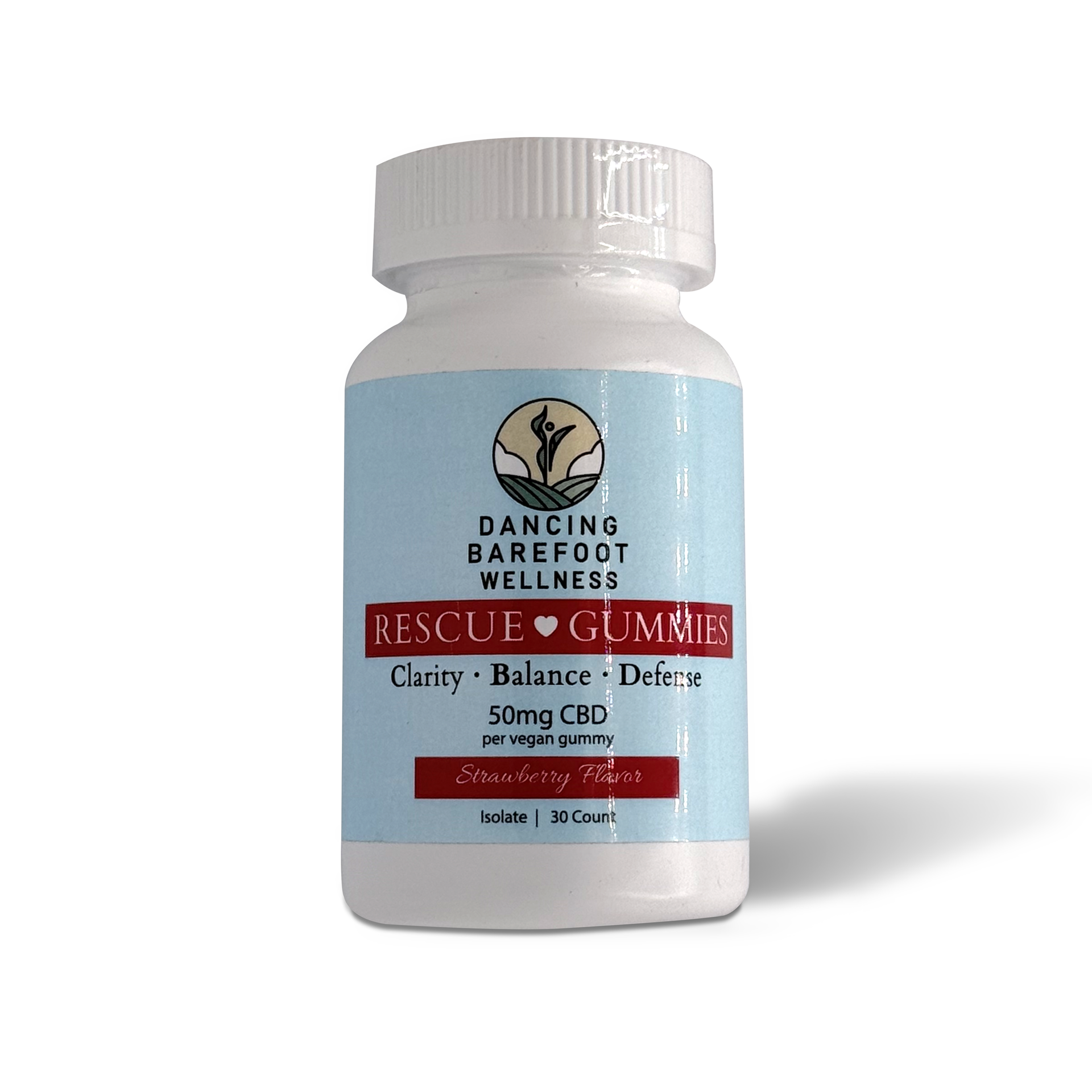 Rescue Gummies: 50 mg CBD & No THC: 30-Count Bottle