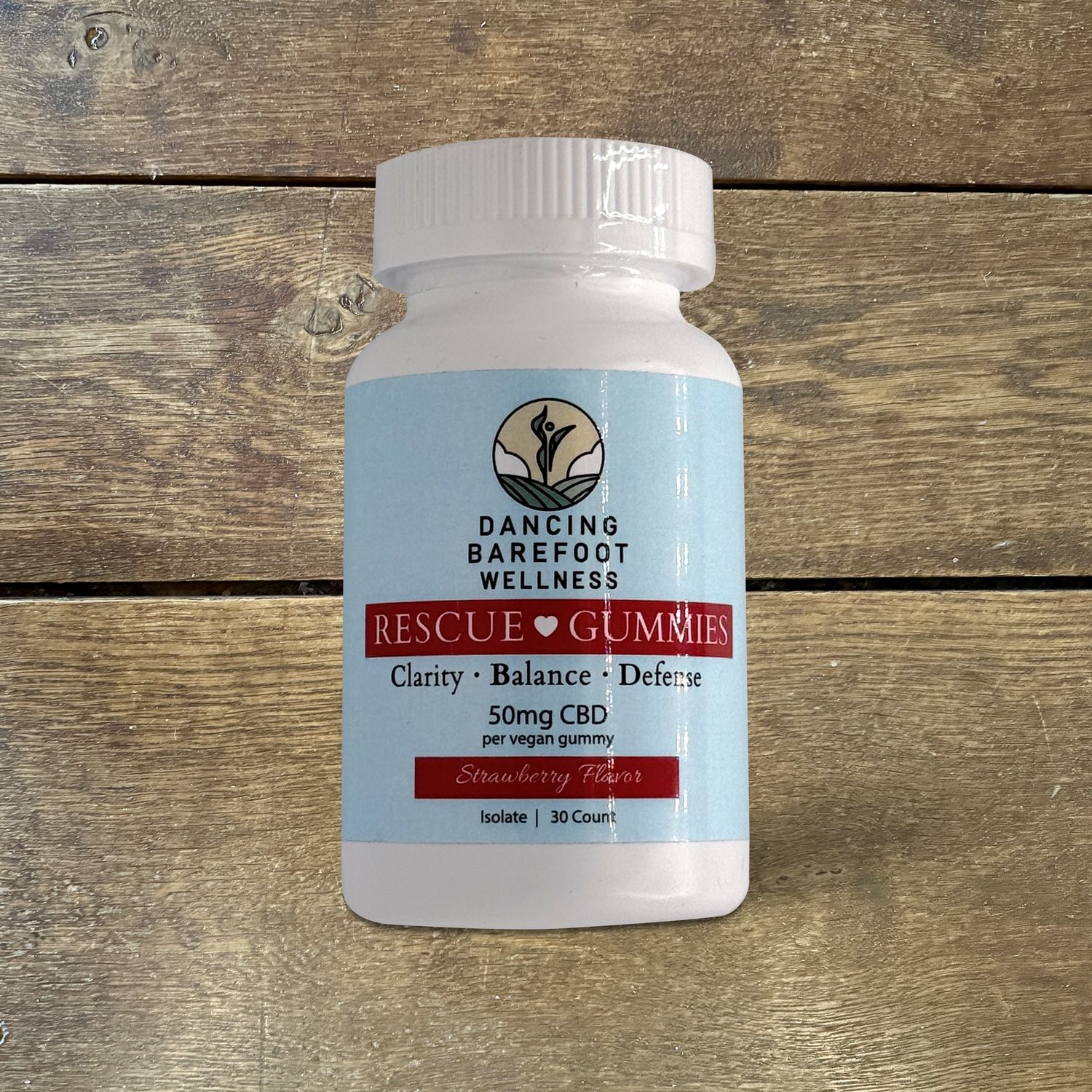 Rescue Gummies: 50 mg CBD & No THC: 30-Count Bottle