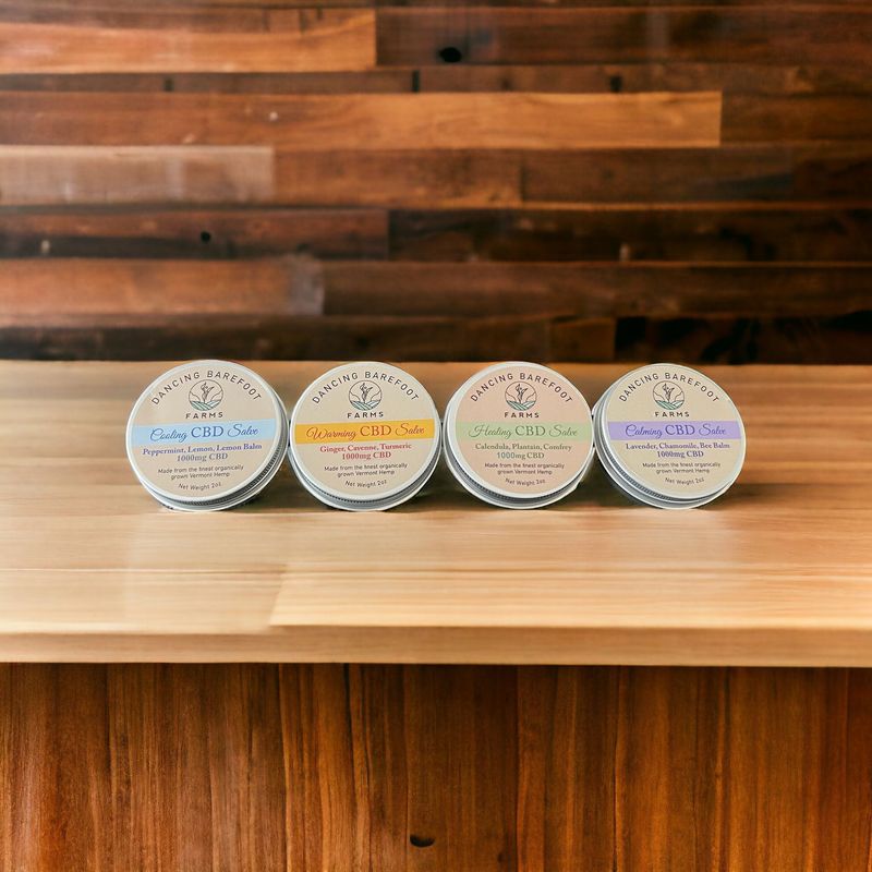 CBD Salves: FOUR formulations with 1000mg CBD!