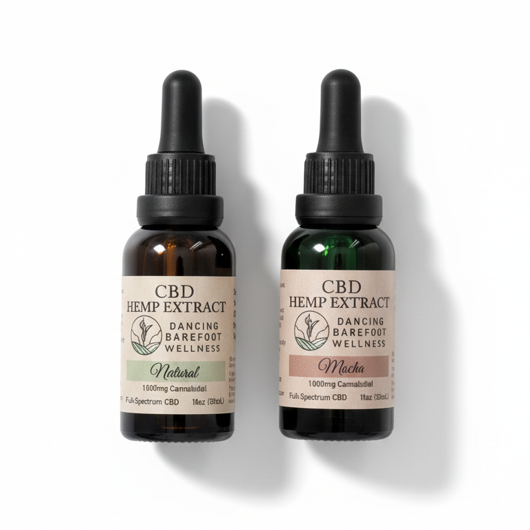 2 oz 1000mg CBD Extract: Natural or Mocha