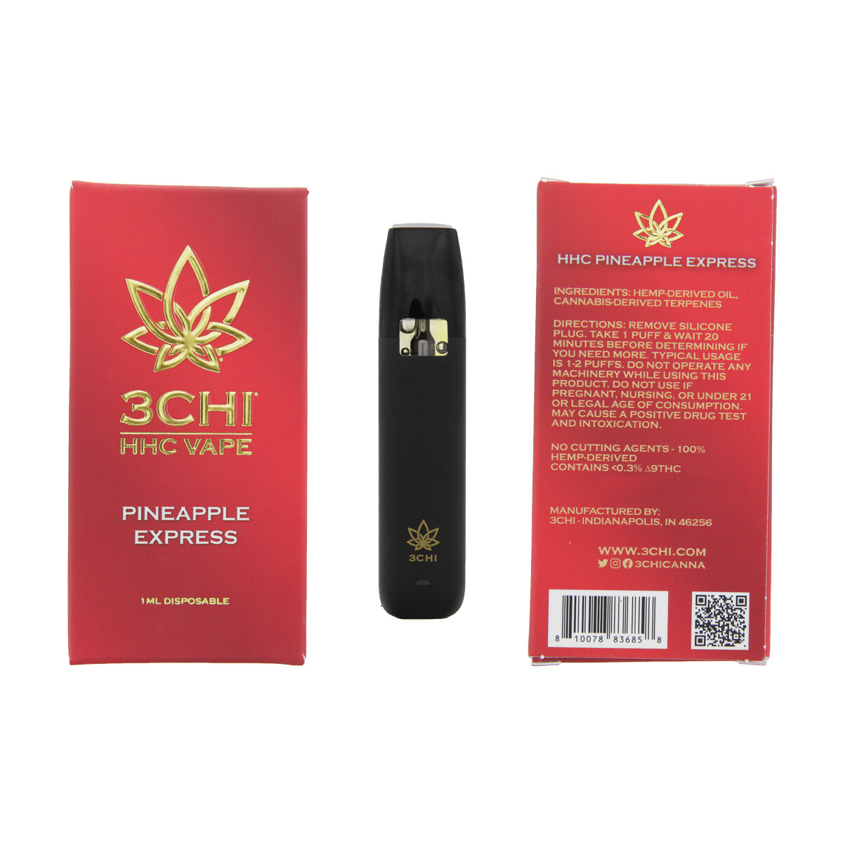 3CHI HHC - 1ml Disposable Vape