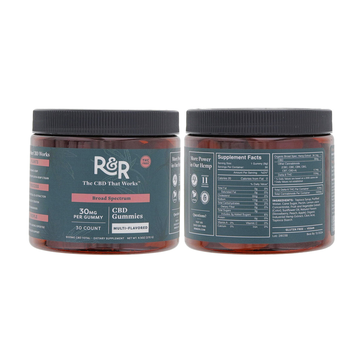 R&R CBD - Organic Broad Spectrum Edibles THC FREE