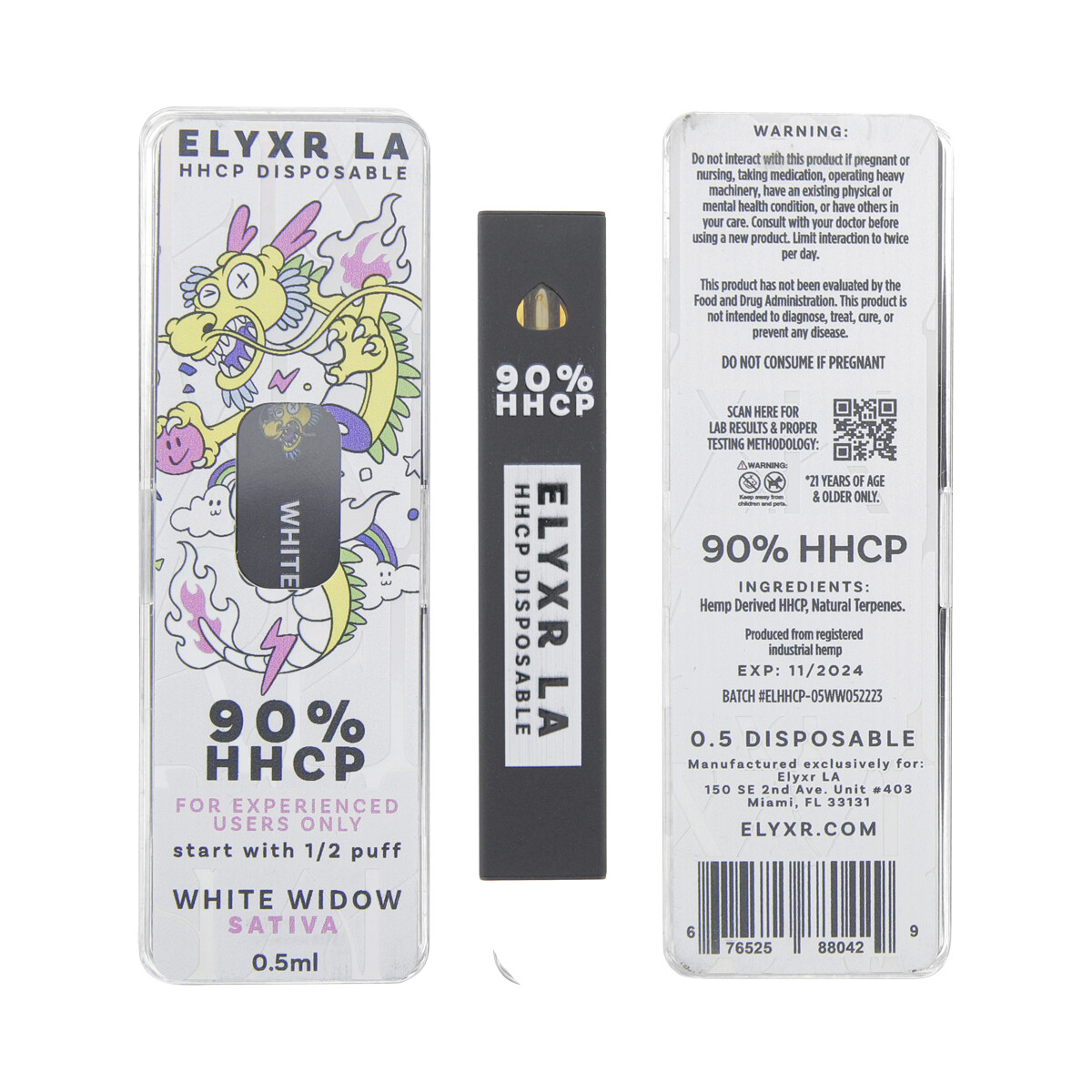 ELYXR - 90% HHCP .05 ML Disposable