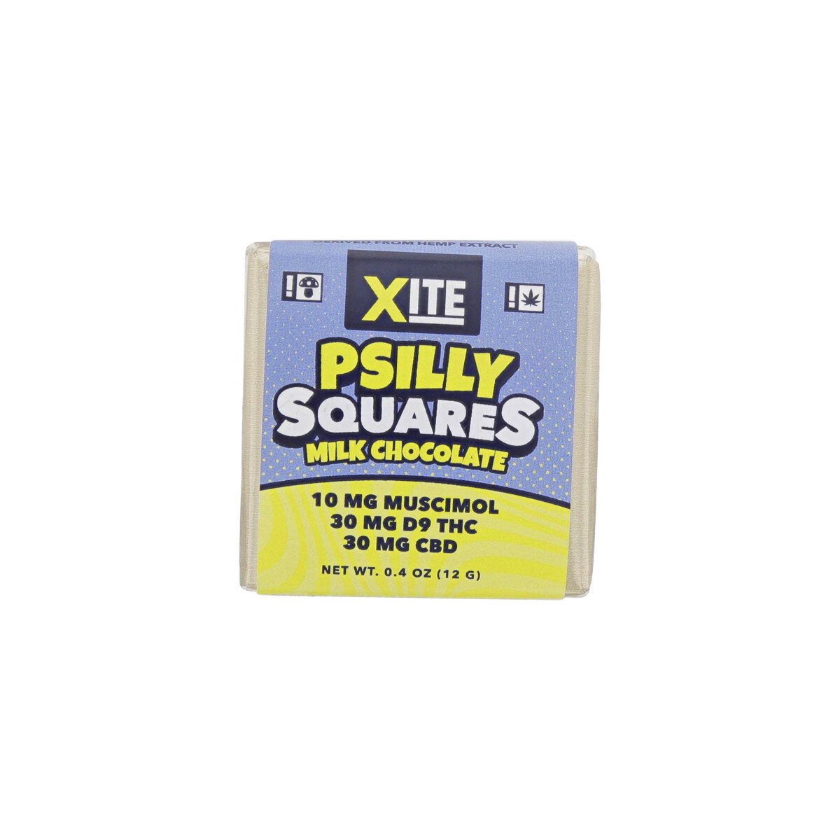 Xite - Psilly Milk Chocolate Squares THC