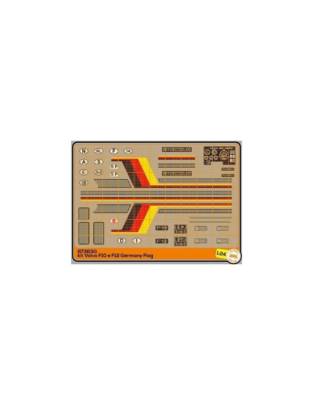 F10-F12 Volvo kit German Flag - M67363G