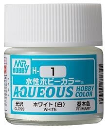 H 001 Aqueous hobby colors 10ml white
