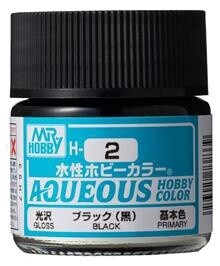 H 002 Aqueous hobby colors 10ml black